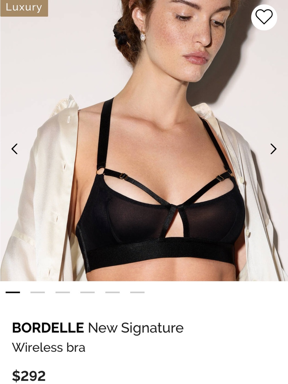 Bordelle New Signature Soft Wireless Bra — Black w Gold